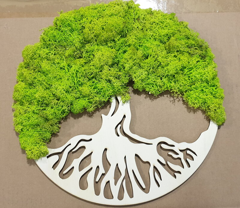 tree of life moss wrapping by matussebo household decor treeoflife strom mach mech wall decoration decorating green pla petg print 3d 3dprinting nature naturelife home homedeco homedocoration 3D print model - Mito3D