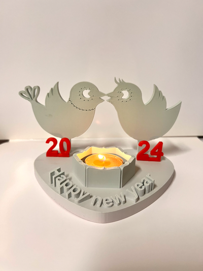 ornament candle holder 2024 by bambaxp household decor year happy bird 3d print model - Mito3D