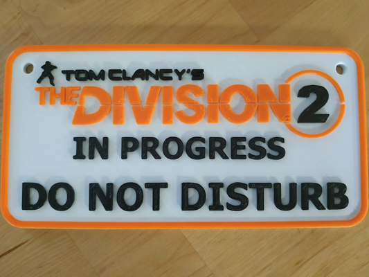 division2 porte panneau by chevalier jouets jeux vidéo jeu 3d print model - Mito3D