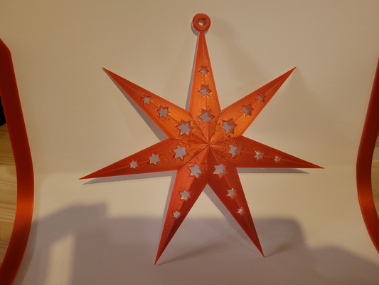 natal estrela versão 2 by savo3d casa festividades natal janela decoração 3d print model - Mito3D