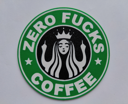 zero f s coffee starbucks coaster by szaman household decor fucks 3d print model - Mito3D