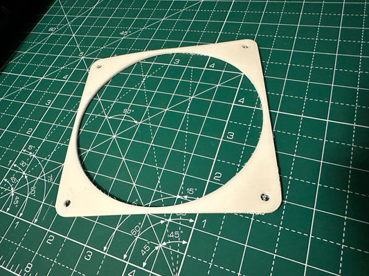 120mm fan gaskets by fyrby additive household house models ventilation gasket 120mmfan airconditioning 120mmfanmount 3d print model - Mito3D