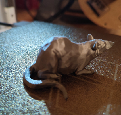 poli sıçan by klasik 2 5 sanat heykeller heykel gri haşarat haşere 3d print model - Mito3D