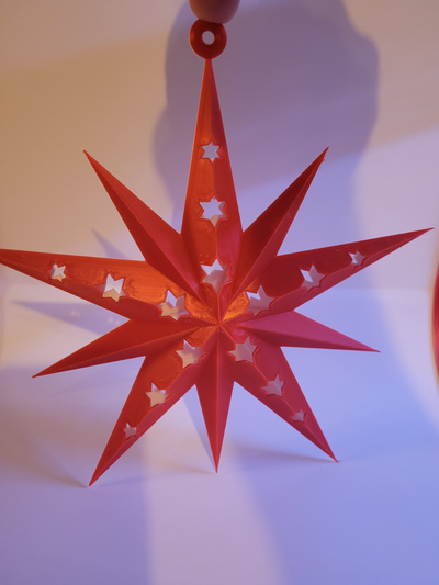 christmas star version 3 by savo3d household festivities xmas window decor windowdecor 3d print model - Mito3D