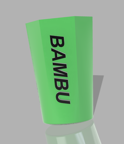 bambù by make3design 3d stampante accessori bambu a1 verde nero 3d print model - Mito3D