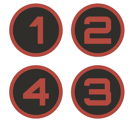 ams lite numbered badges by ondrovic 3d printer accessories amslite 3d print model - Mito3D