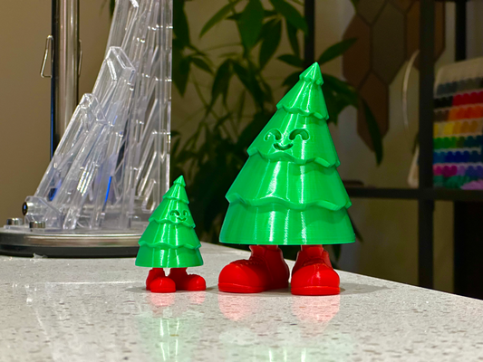 sorridente natal árvore sapatos remixado by urso arte modelos 2023 fofa decoração natal arvore xmas2023 pés alegre 3d print model - Mito3D