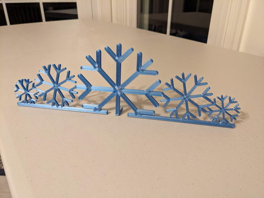 desktop snowflakes dekoration neu gemischt by poolshark314 haushalt dekor schneeflocke urlaub winter kabine schnee 3d print model - Mito3D