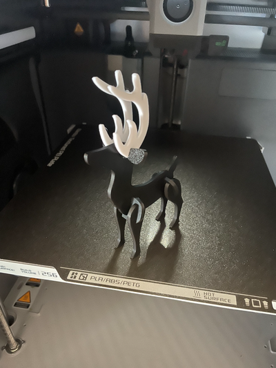 reindeer flat pack by onedgethingies art models christmas santa 3d print model - Mito3D