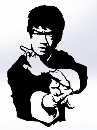 bruce lee luce scatola by jj3d stampe arte segni loghi 3d print model - Mito3D