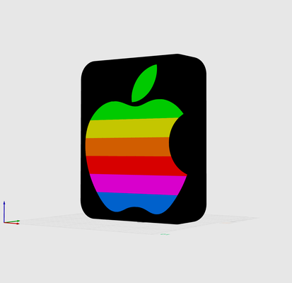 apple logo original light box by jj3d prints art signs & logos 3d print model - Mito3D