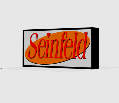 seinfeld ışık kutu by jj3d baskılar sanat işaretler logolar hafif kutu 3d print model - Mito3D