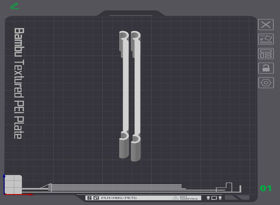 alignment clip x&y raise3d n2 by steven m 3d printer parts 3d print model - Mito3D