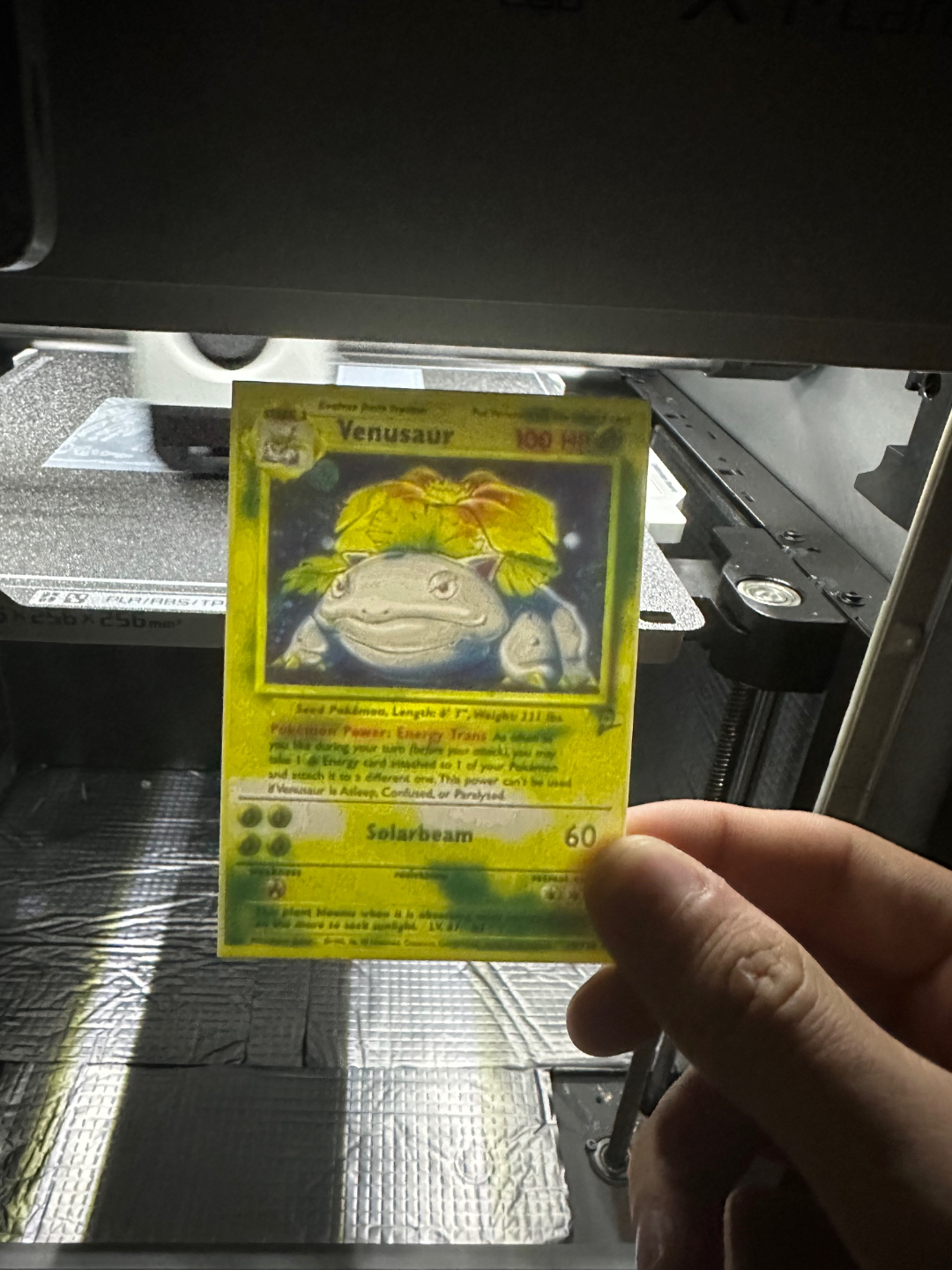 venusaur pokemon card 15 lithophane by thatguy08 art 2d 3D print model - Mito3D