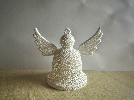 voronoi bell angel remixed by t stk toys & games characters decoration 3d christmas decor art gift home printing ornament craft holiday christmac 3d print model - Mito3D