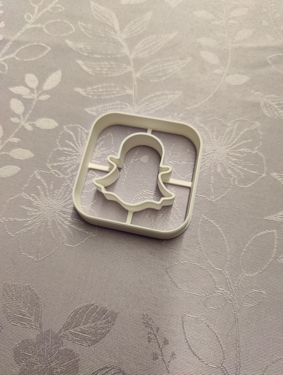 plätzchen cutter snapchat by steven werkzeuge 3d print model - Mito3D