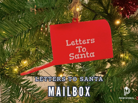 letters to santa mailbox by printatonic household festivities christmas mail letter tree decor decoracion navidad 3d print model - Mito3D