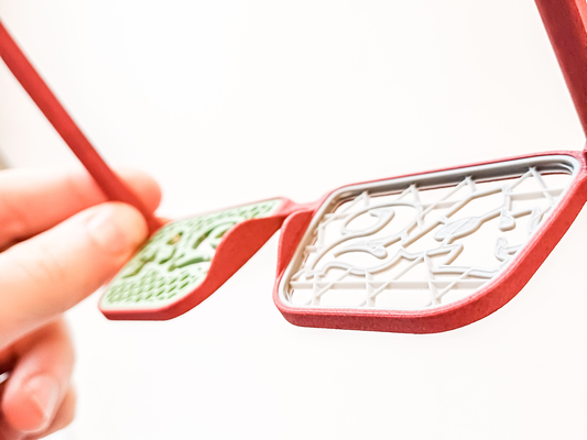 v2 ergo gözlük ergonomik ölçeklenebilir dayanıklı özelleştirilebilir parti gözlüğü dahil 2024 güdü by usta asil moda gözlük parti dolgu ölçek dekorasyon bril 2023 2025 yeni yıl yılbaşı kostüm 3d print model - Mito3D