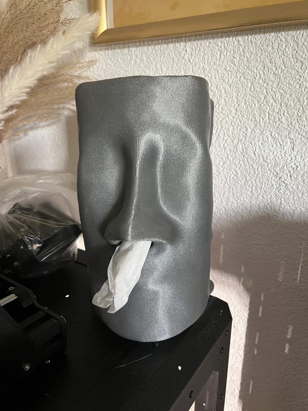 moai taschentuch fazzoletto bambu laboratorio kompatibel by vitaprint 3d arte modelli 3D print model - Mito3D