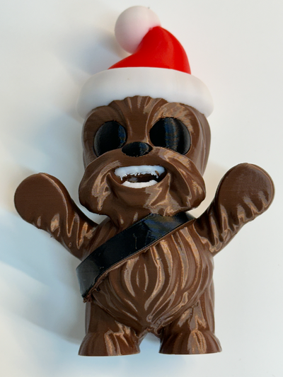 bebê wookiee by stl arte esculturas chewbacca mastigar guerra estrelas natal 3d print model - Mito3D