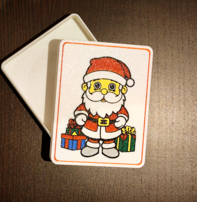 santa claus box by erzengel haushalt feierlichkeiten weihnachtsmann weihnachten 2023 2024 deckel dekor geschenk geschenkbox niedlich 3d print model - Mito3D
