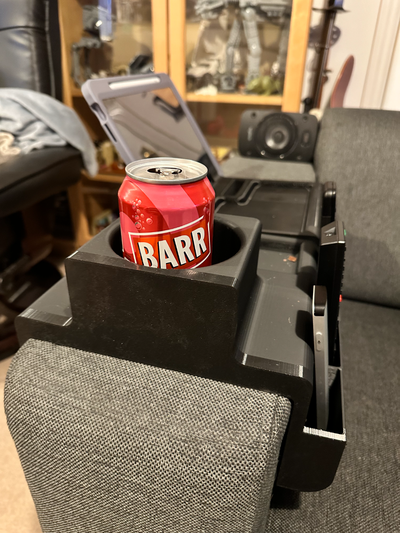 couch arm inhaber by kapitän knabbern haushalt haus modelle tasse 3d print model - Mito3D