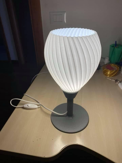 lampada da tavolo by marpicio7 household decor lamp table 3d print model - Mito3D