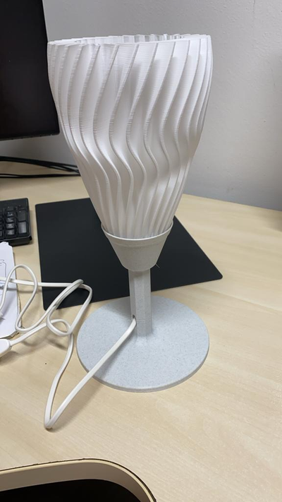 lampada da tavolo by marpicio7 household decor lamp base table 3d print model - Mito3D