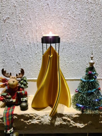 vaso modalità tè luce candela in piedi by egli fa 3d domestico arredamento tealight porta portacandele 3d print model - Mito3D