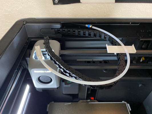ptfe clip guide by f1dude 3d printer accessories chain filament 3d print model - Mito3D