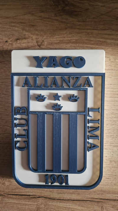 logotipo alianza lima nombre by riva03 arte sinais logotipos futebol 3d print model - Mito3D