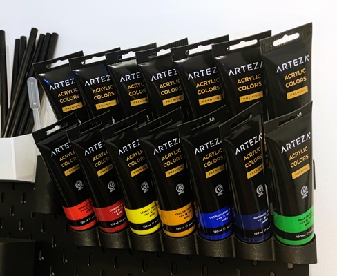 skadis acrylic paint tube rack by daclasen tools organizers organizer ikea holder storage pegboard arteza 3d print model - Mito3D