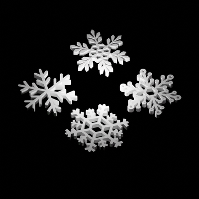 natal decoração pacote 1 flocos neve by anjo caído casa enfeites 3d print model - Mito3D