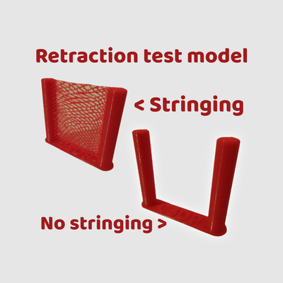 rückzug prüfung by kreativ elektronik 3d drucker modelle einstellungen bespannung 3d print model - Mito3D