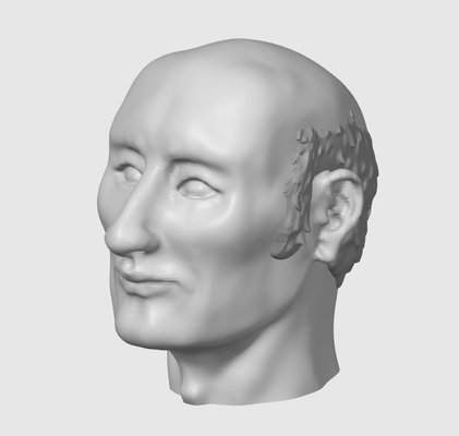 a head by noongom art sculptures 3d print model - Mito3D