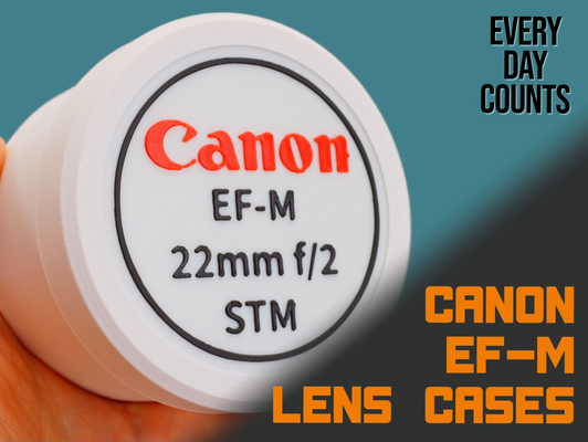 kanon ef linse fälle by zählt hobby diy elektronik kamera fall mantel zäh 3d print model - Mito3D