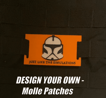 molle mounted patches by bad intelligence art models star wars kermit elmo ninja turtle docholliday bladerunner ghosts tags patch label sign functional logos logo contest diy design webbing meme airsoft tactical badge expanse mcrn ncd military industrial complex stalker hell divers titanfall apex seal teams 3d print model - Mito3D