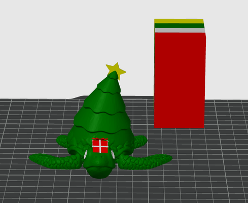 natale albero tartaruga by xxlaswsxx miniature creature 3d print model - Mito3D