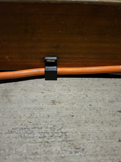 extension cord retaining clip by bassix187 tools gadgets staple dewalt gun 3d print model - Mito3D