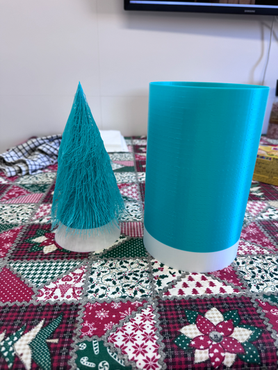 hairy christmas tree by acevalsl household festivities arbol pelos hair 3d print model - Mito3D