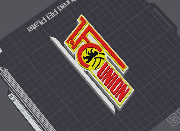 união berlim logotipo tabela ficar pé by 5kyrunn3r arte sinais logotipos futebol bundesliga placa clube ams pronto 3D print model - Mito3D