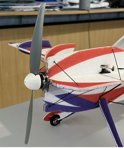 schockflieger spinner apc 3d langsamfliege propeller by lukas borg hobby diy rc slowflyer fabrik jta 3d print model - Mito3D