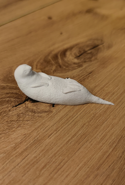 şirin mini su samuru by piotr s sanat heykeller hayvan blender şekil vermek destek yok minyatür minyatürler 3d print model - Mito3D