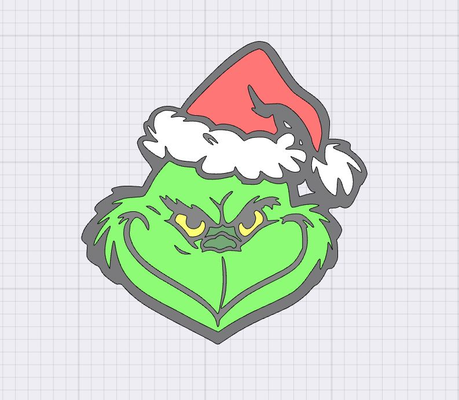 grinch süs by kedi sanat işaretler logolar noel havva baba çocuk peri masalı peri 3d print model - Mito3D