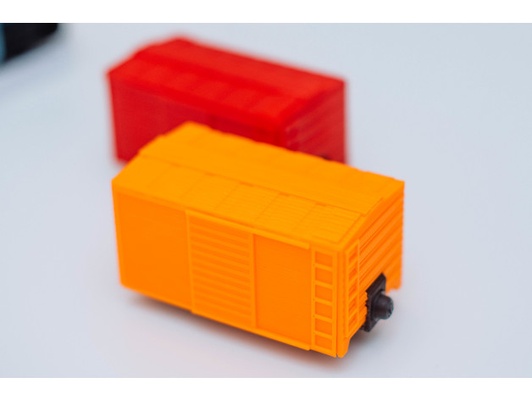 furgón madera pista by josh 3d pasatiempo bricolaje diy vehiculos juguete juguetes trenes entrenar 3d print model - Mito3D