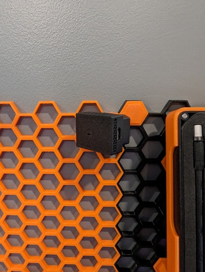 hsw mountable case esp32 s2 mini ld2410c honeycomb storage wall remixed by friedcheese tools gadgets esp motionsensor honeycombstoragewall esp32s2 3d print model - Mito3D