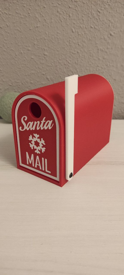 père noël courrier boîte by carlos 3 ménage festivités père lettres boites 3d print model - Mito3D