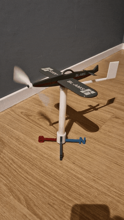 bambu uçak hava kanat hayvan itici çağrı işareti bl ams by morten3dp ev halkı bahçe model uçaklar bamblulab laboratuar istasyon işlevsel oyuncak tasarım sanat dış mekan dekorasyon uçan 3d print model - Mito3D