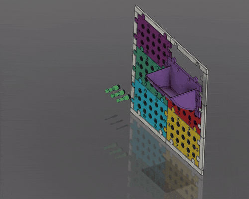 board modular werkzeug lager wände by zurlingo 3d werkzeuge veranstalter peg tafel box 3d print model - Mito3D
