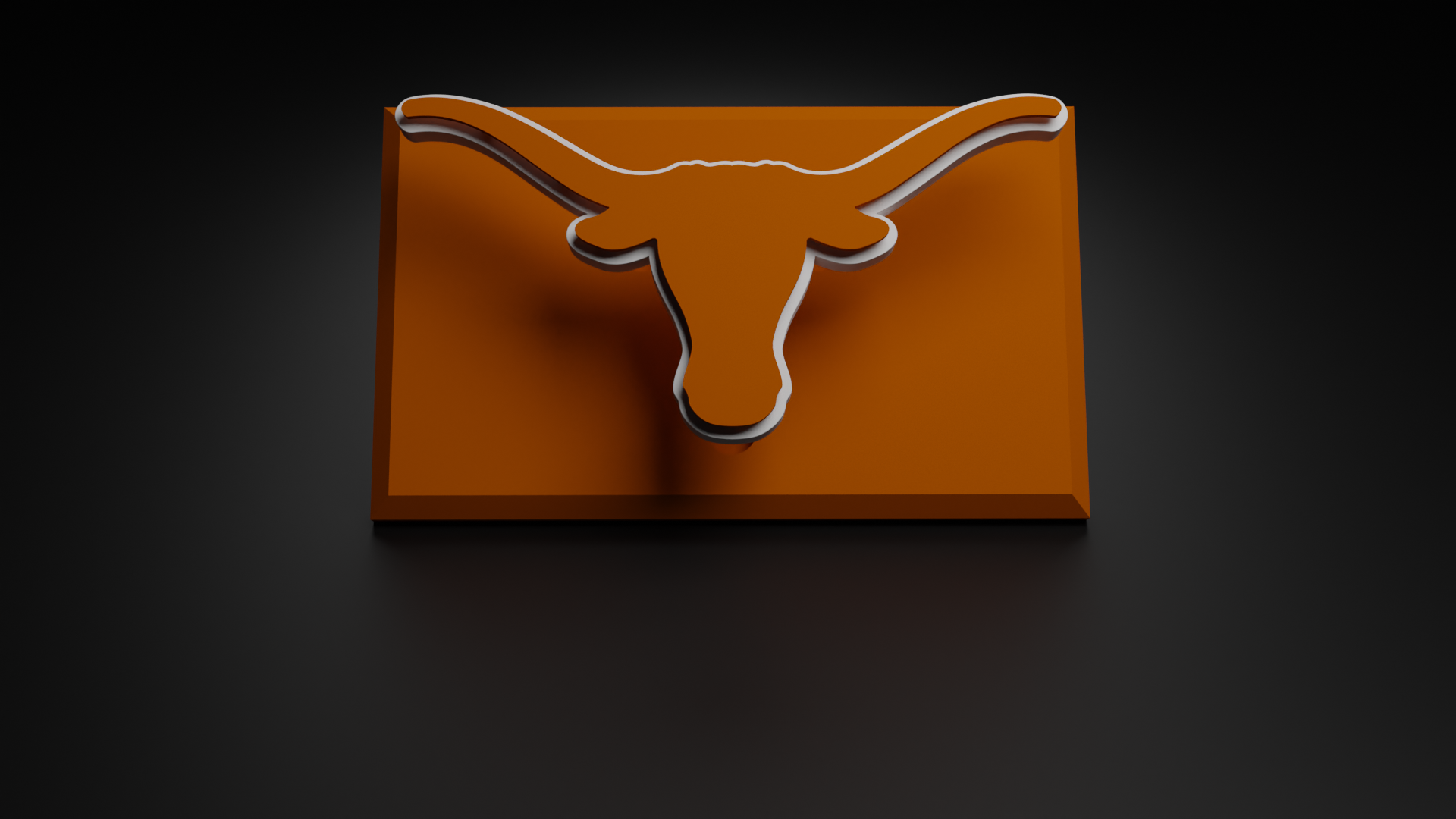 ncaa universidade of texas longhorns flutuando logotipo placa by hangardesigns arte sinais logotipos ut longhorn futebol faculdade nfl esportes 3D print model - Mito3D